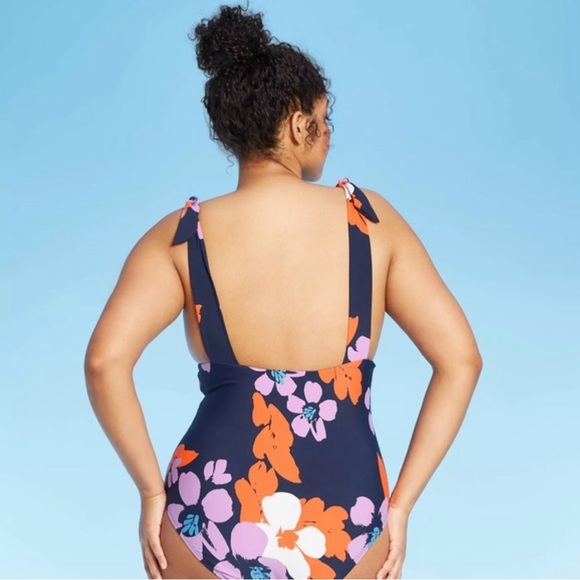 NWT Sea Angel Floral Navy One Piece Swimsuit 🩱 Doheny Bloom - Picture 2 of 3